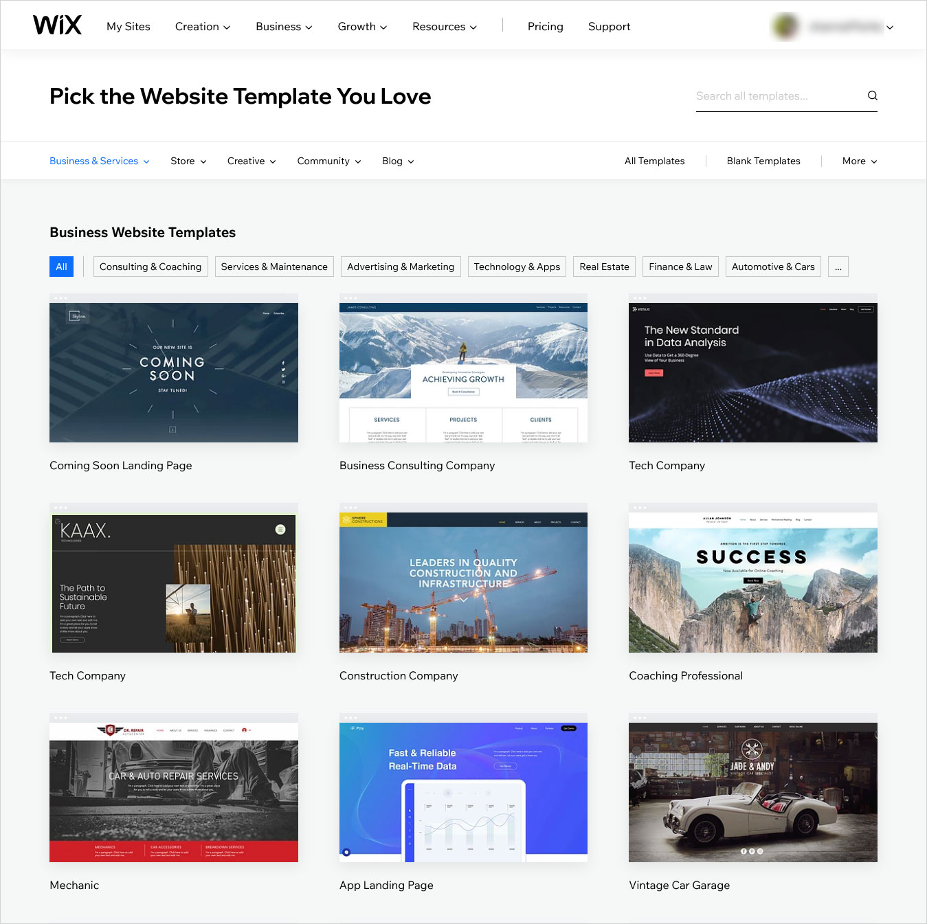 Wix Review templates